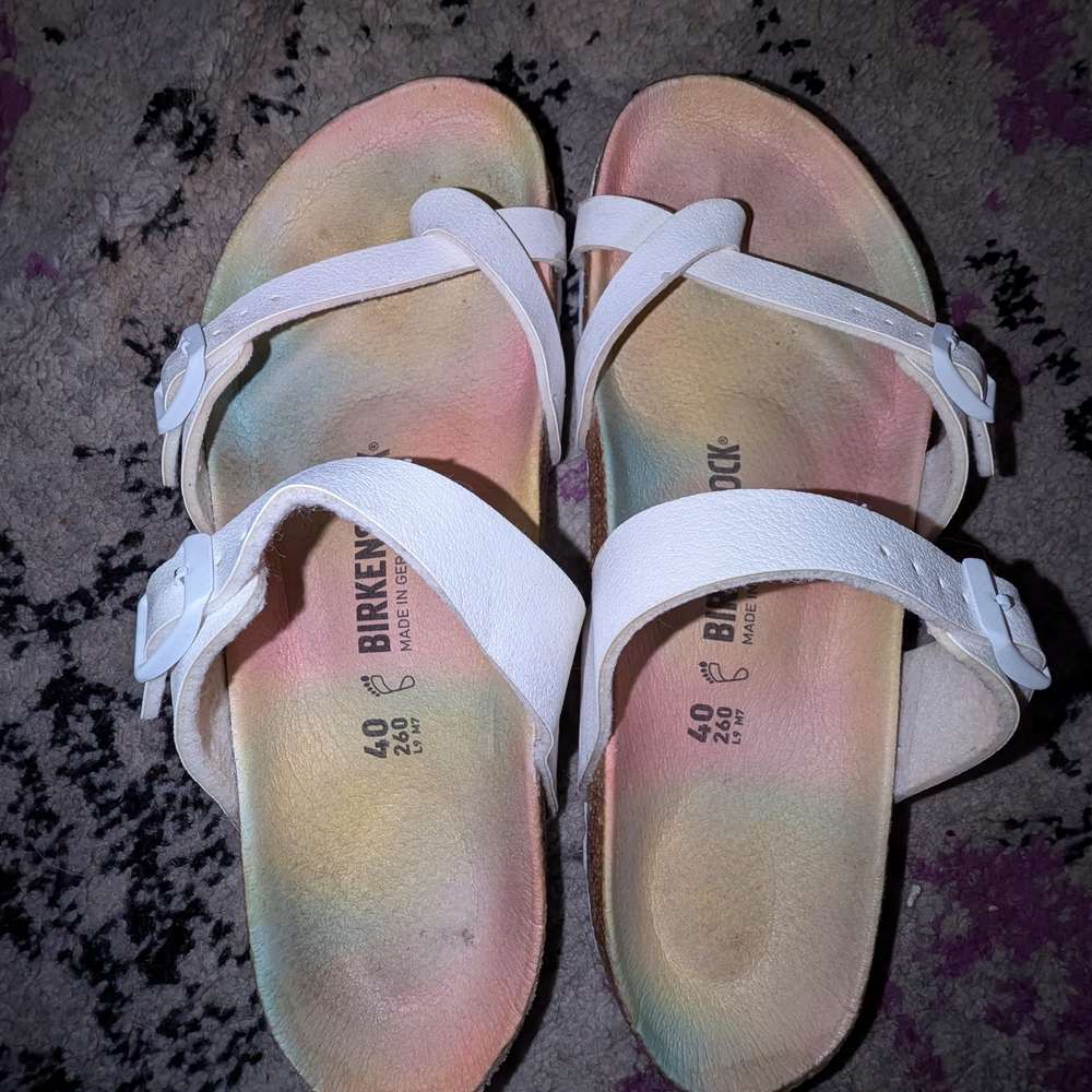 Birkenstock White Mayari Sandals